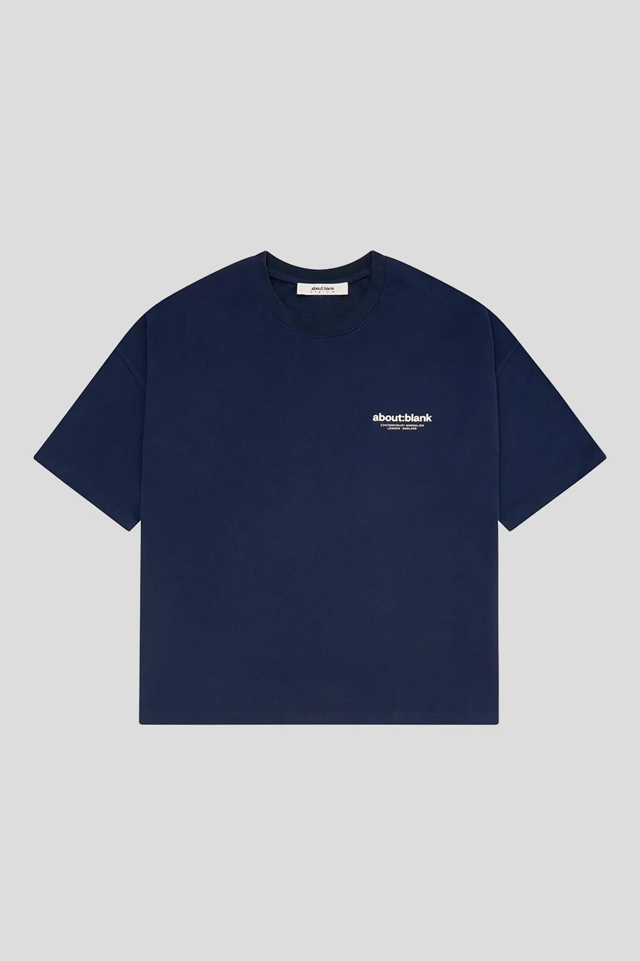 T-SHIRT EMBLEM BLEU MARINE