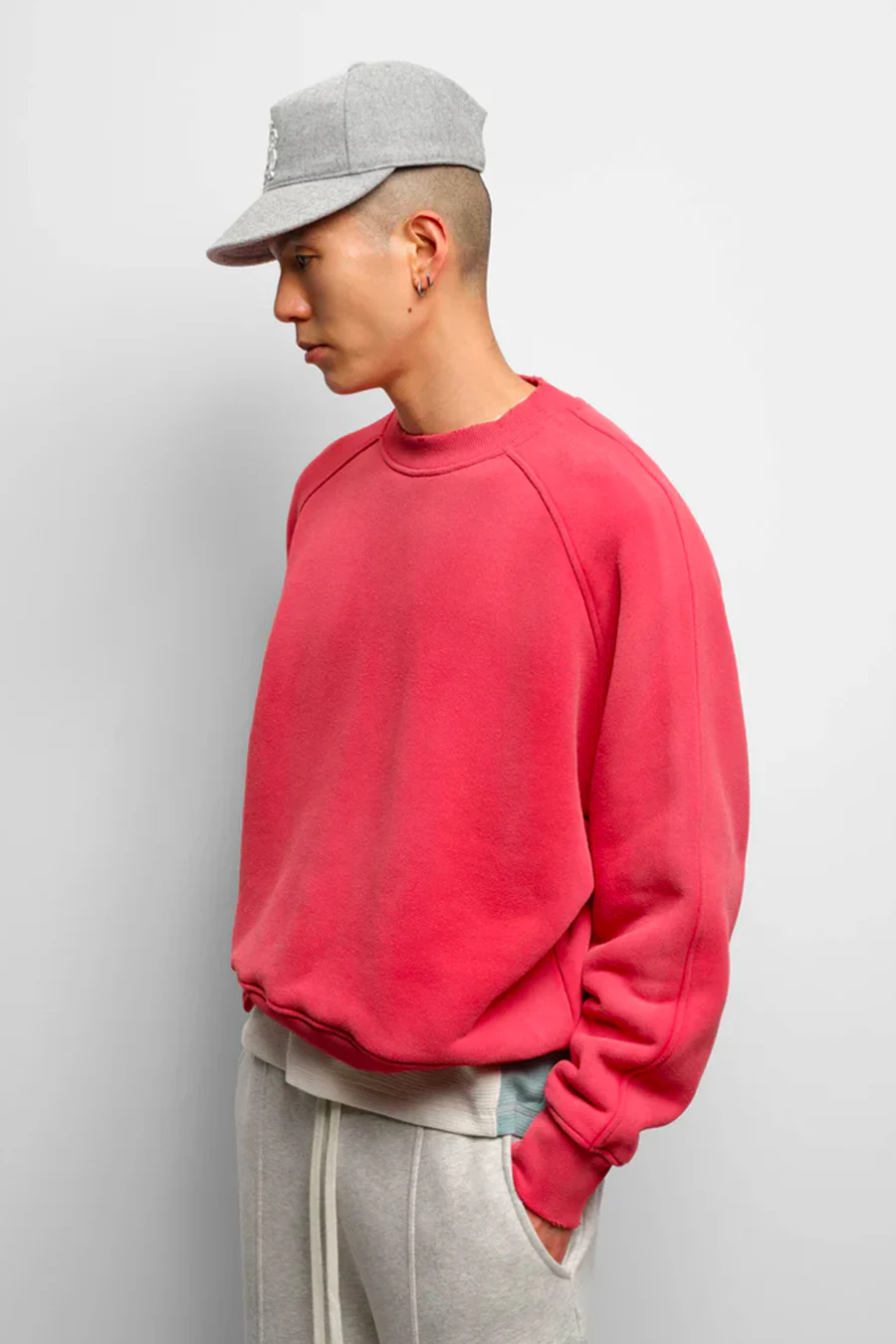 SWEAT-SHIRT RAGLAN ROUGE - Image 2