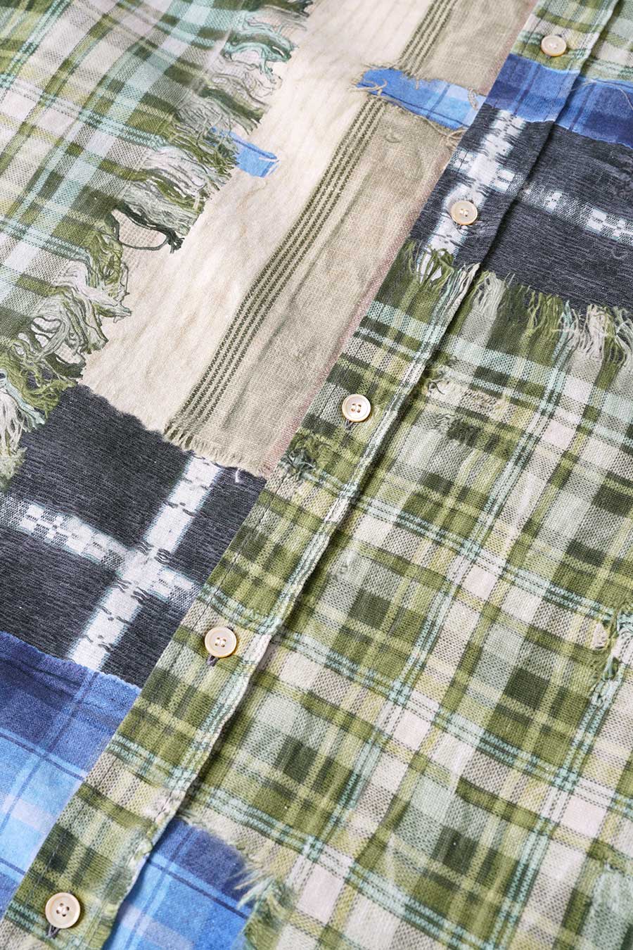 CHEMISE BOUTONNÉE IMPRIMÉE VERT MULTI - Image 2