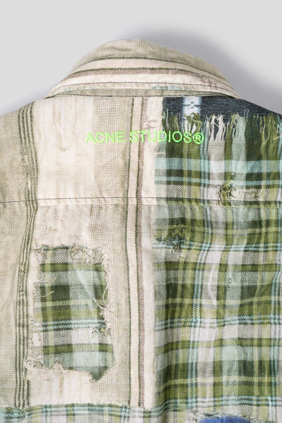 CHEMISE BOUTONNÉE IMPRIMÉE VERT MULTI - Image 4