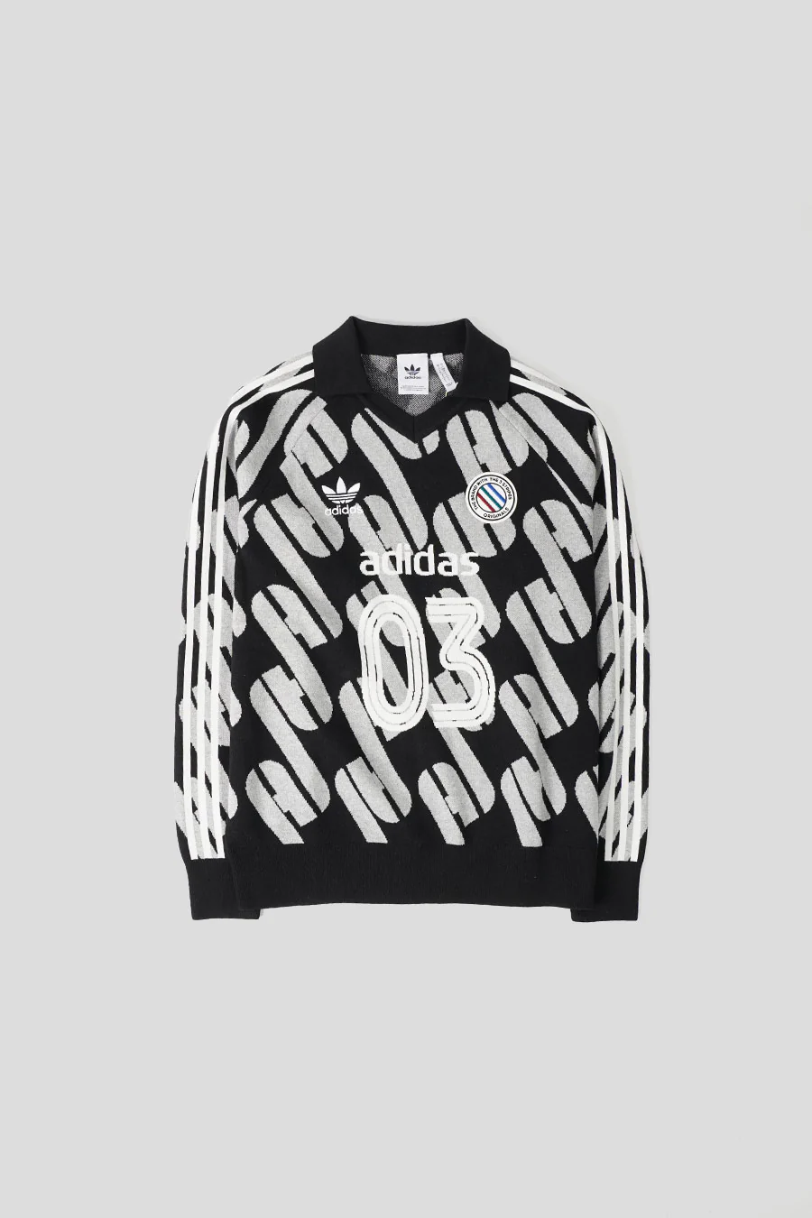 POLO ADICOLOR BLOKECORE NOIR ET GRIS