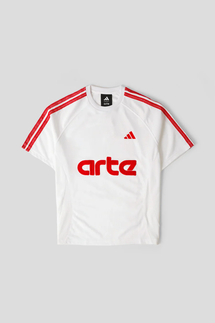 T-SHIRT JERSEY X ARTE BLANC ET ROUGE