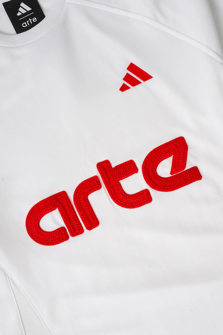 T-SHIRT JERSEY X ARTE BLANC ET ROUGE - Image 2