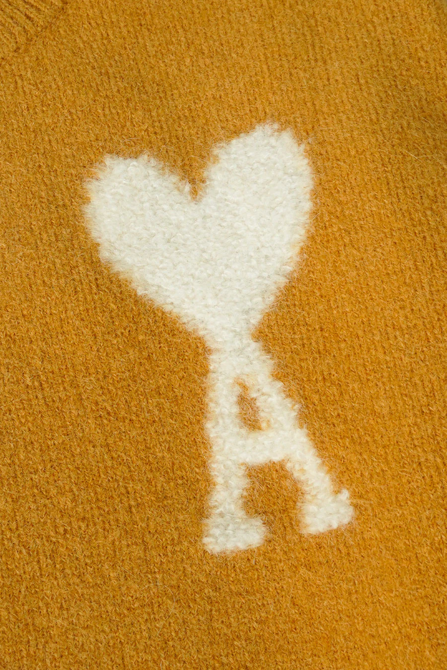 PULL EN ALPAGA AMI DE COEUR MOUTARDE - Image 2