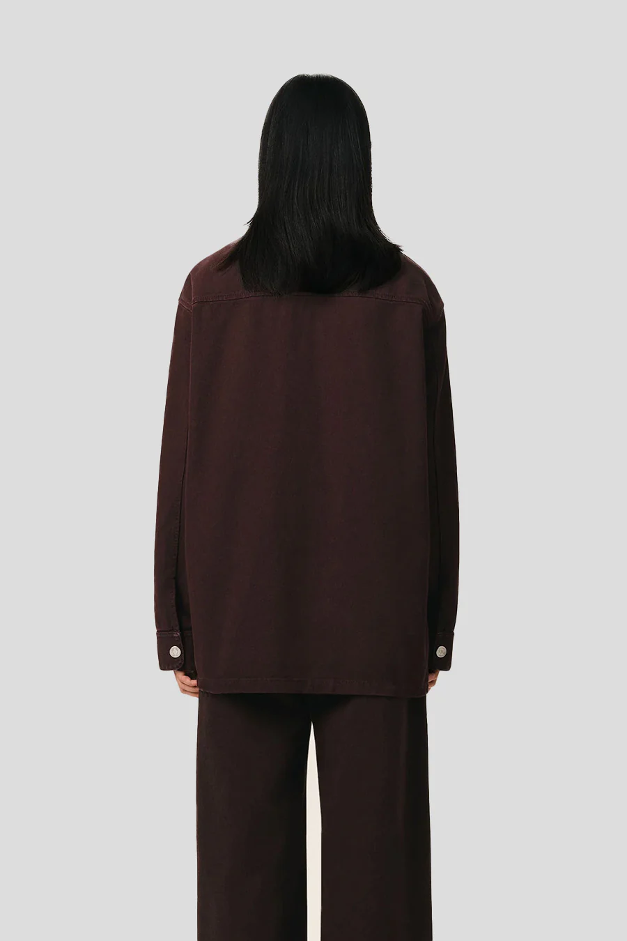 SUR-CHEMISE AMI DE COEUR AUBERGINE - Image 2