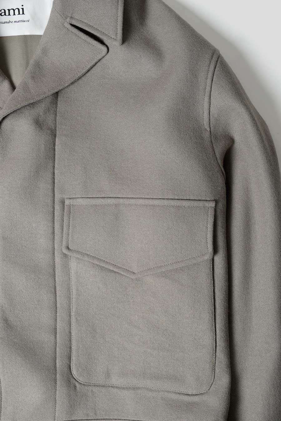 VESTE BOUTONNÉE OVERSIZE TAUPE - Image 2
