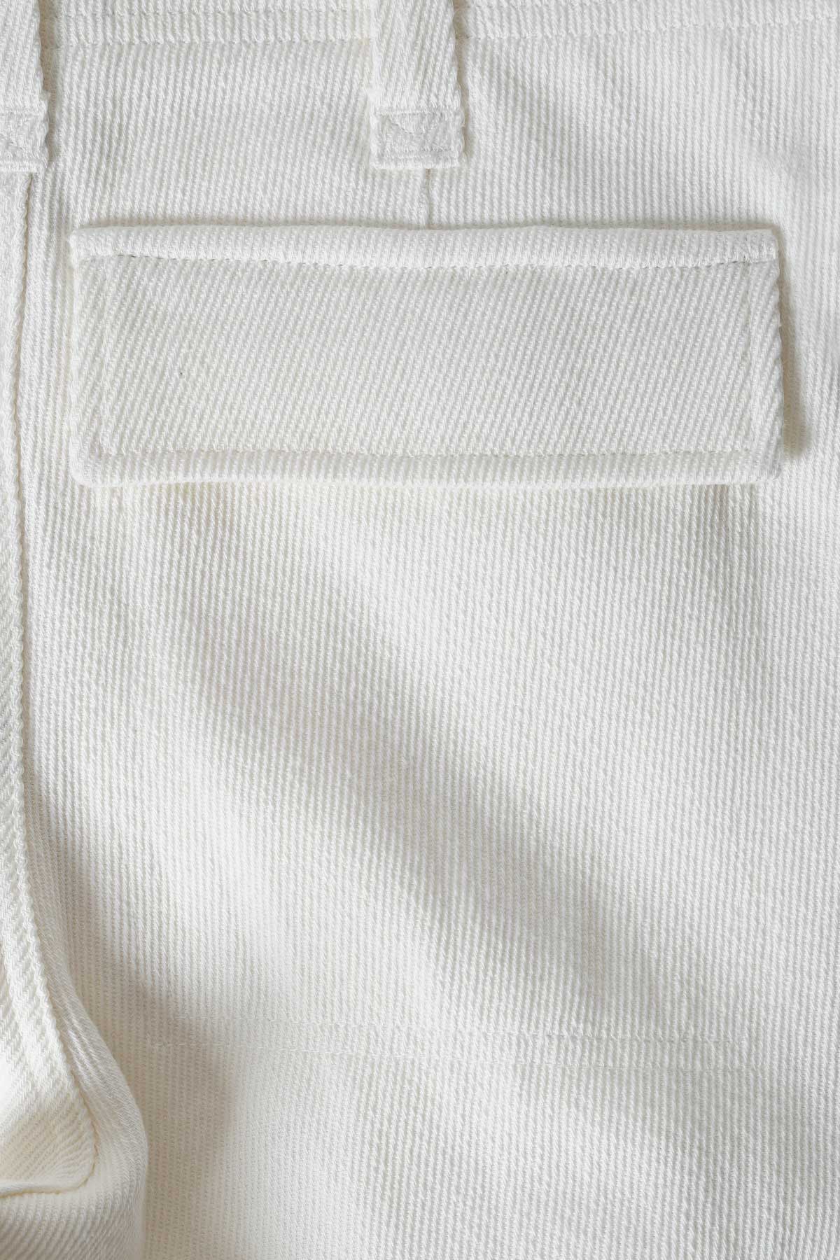 PANTALON CARGO BLANC - Image 5