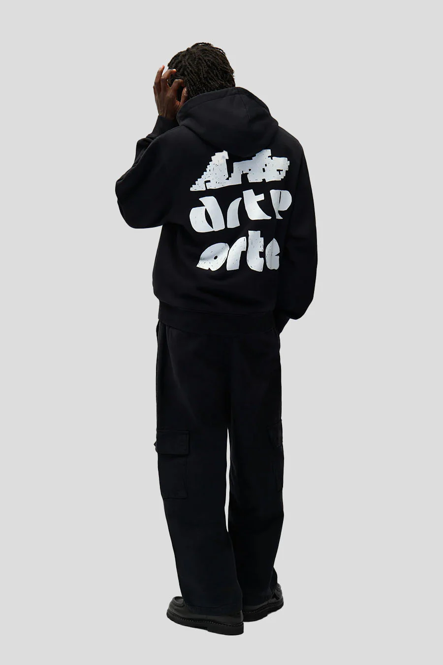 HOODIE MULTI PRINT NOIR