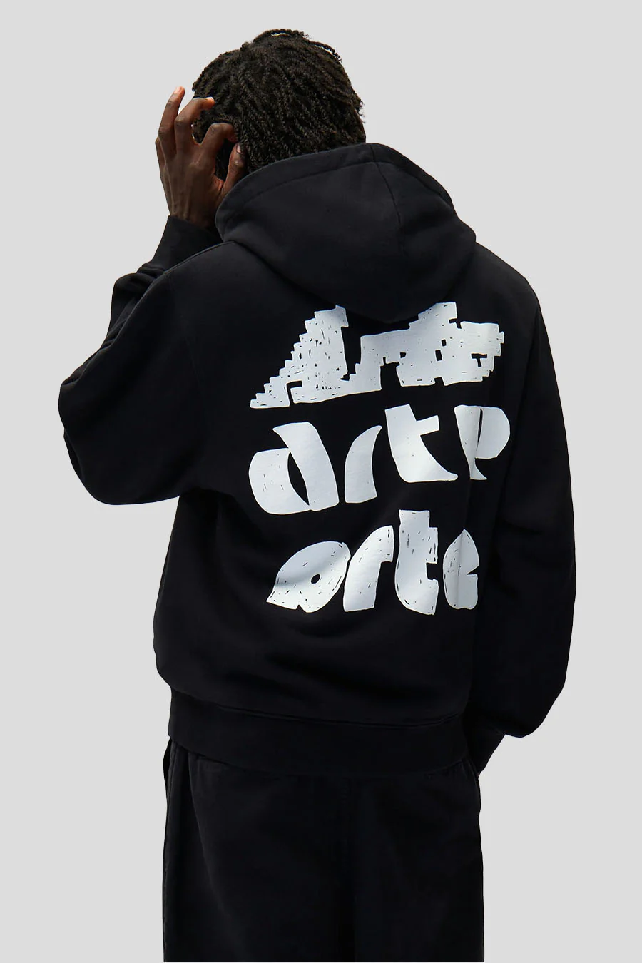 HOODIE MULTI PRINT NOIR - Image 3