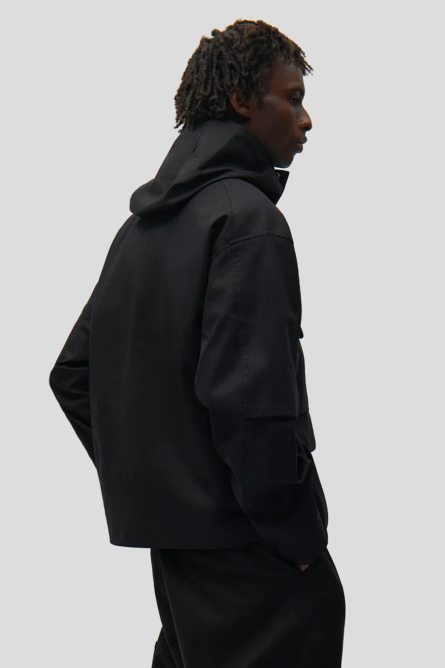 VESTE TECHNICAL LINEN NOIRE - Image 3
