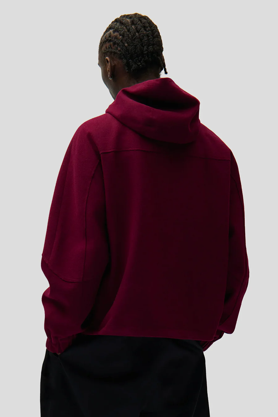 VESTE TECHNICAL WOOL BORDEAUX - Image 3