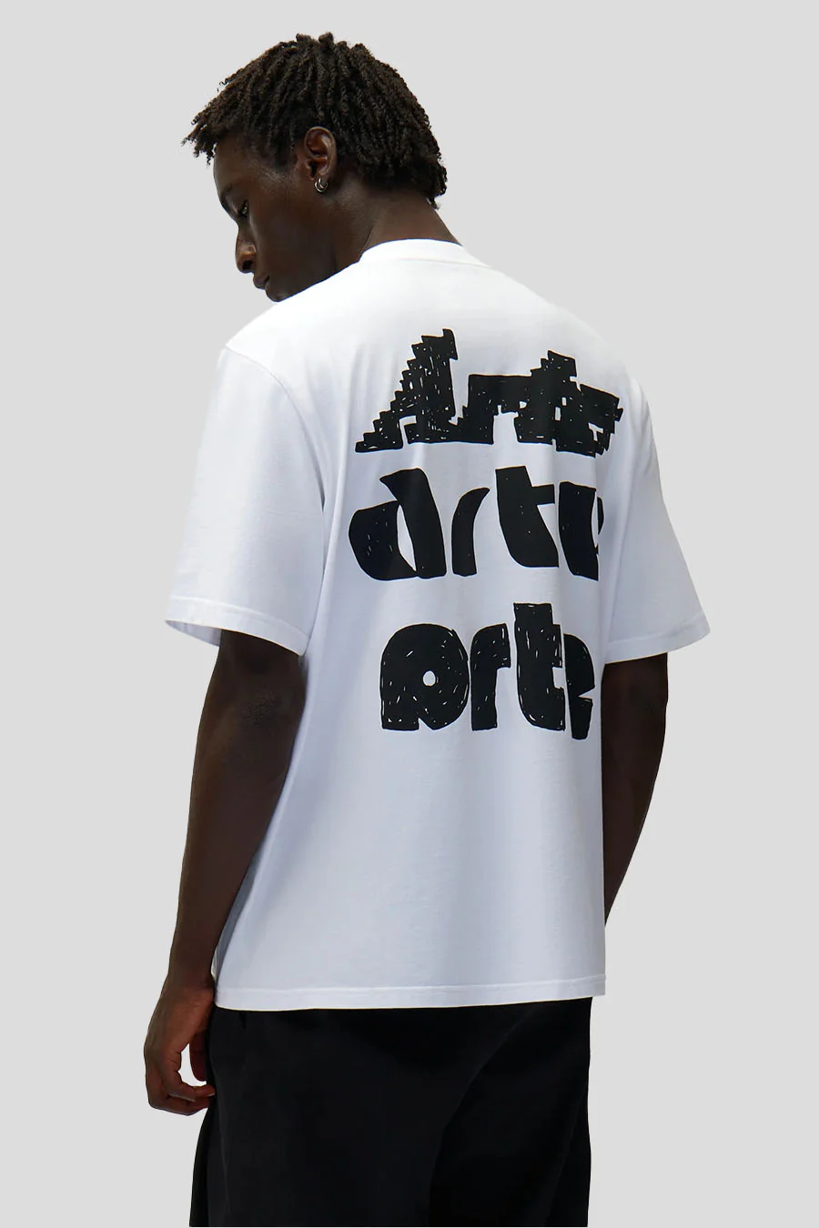 T-SHIRT MULTI PRINT BLANC