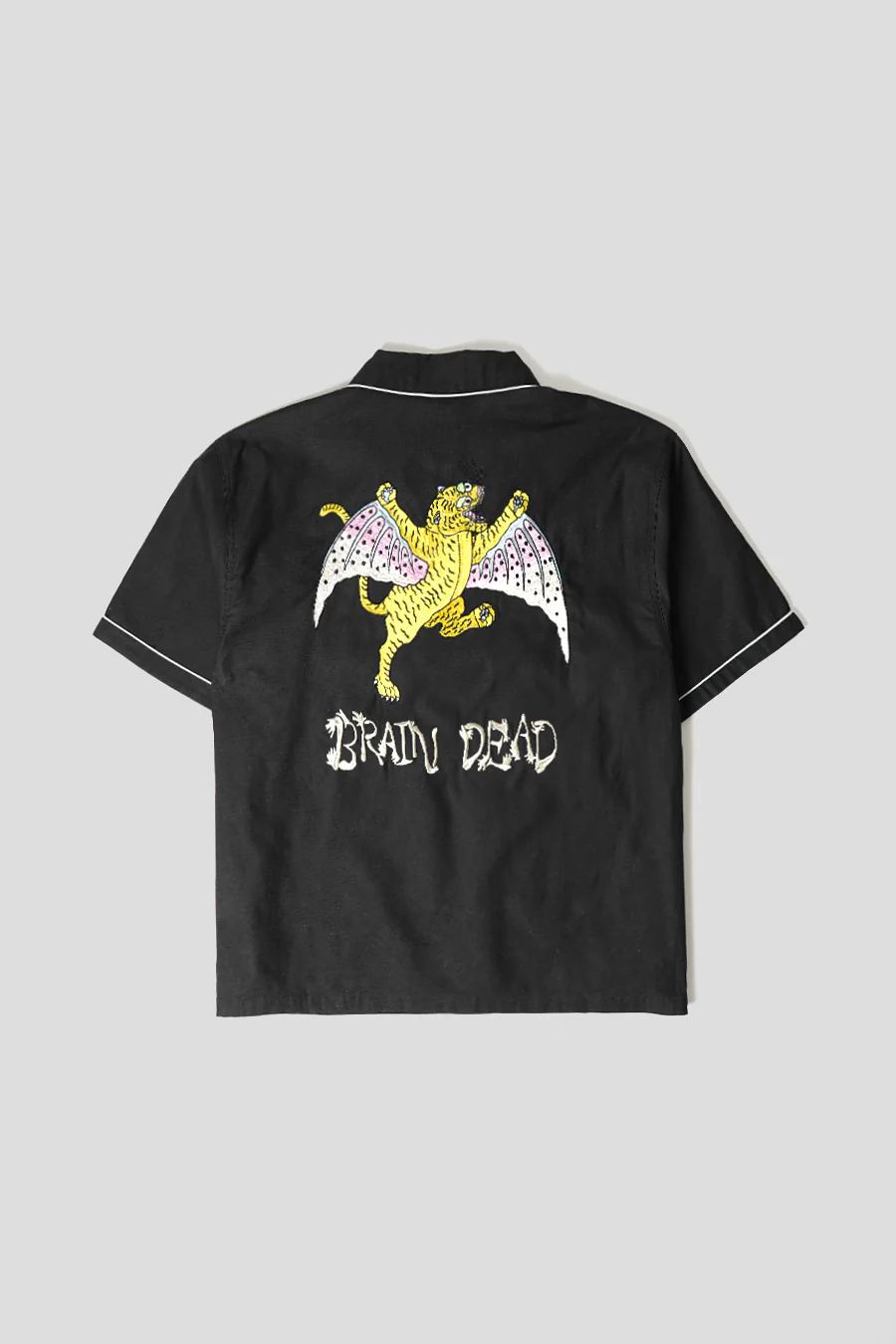 CHEMISE MANCHES COURTES WESTERN FLYING TIGER NOIRE - Image 3
