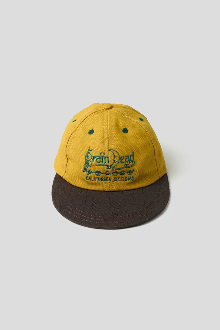 CASQUETTE CALIFORNIA DESIGNS LONG BRIM JAUNE ET MARRON