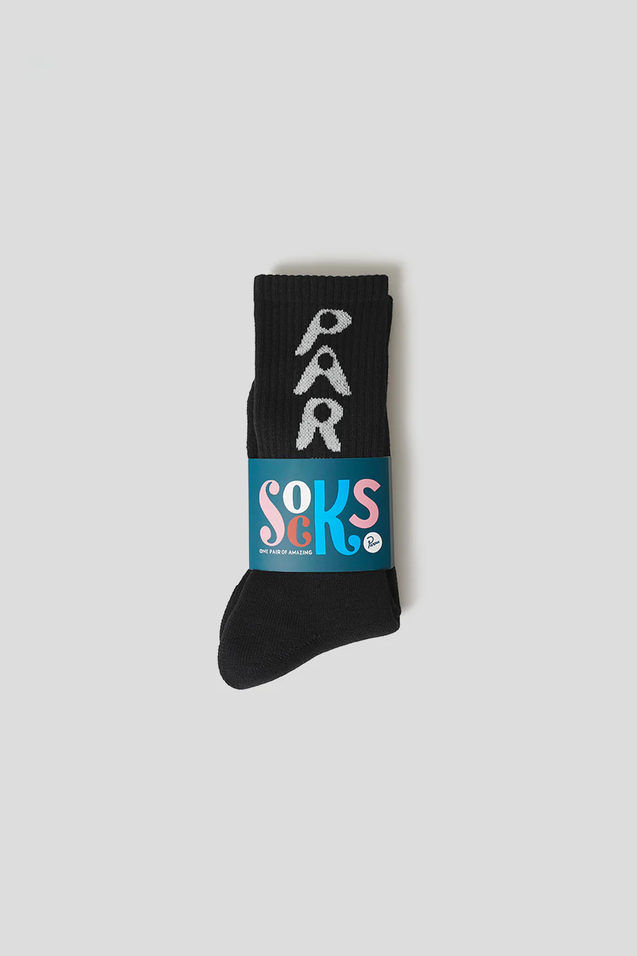CHAUSSETTES HOLE LOGO CREW NOIRES