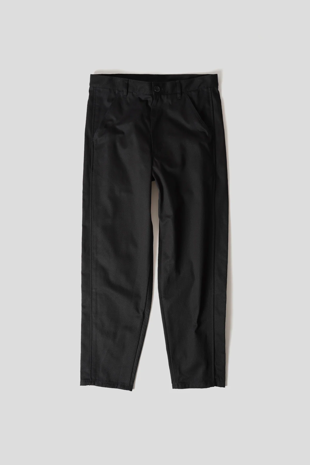 PANTALON TISSÉ EN COTON NOIR