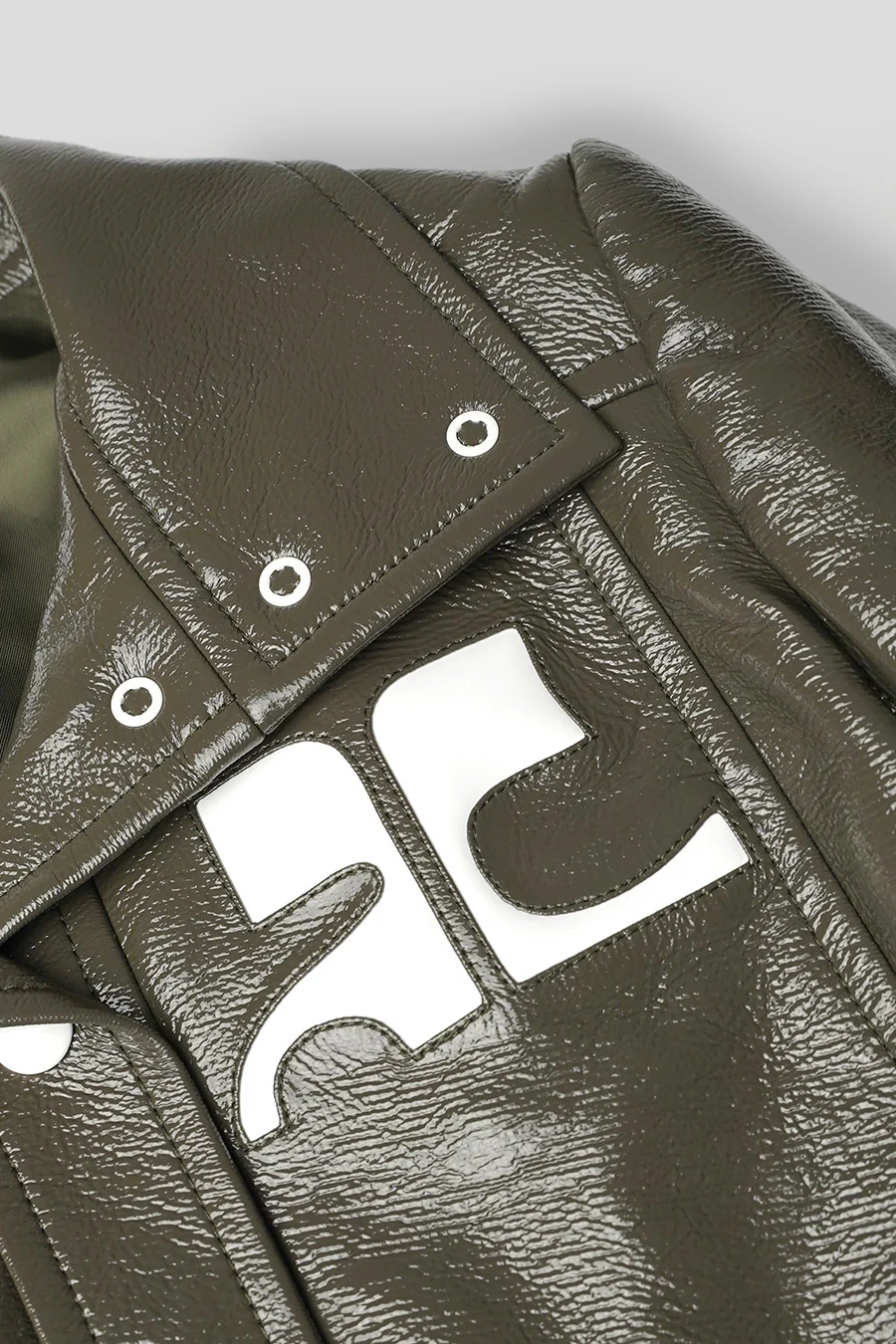 VESTE VINYLE RÉEDITION VERT CAMOUFLAGE - Image 3