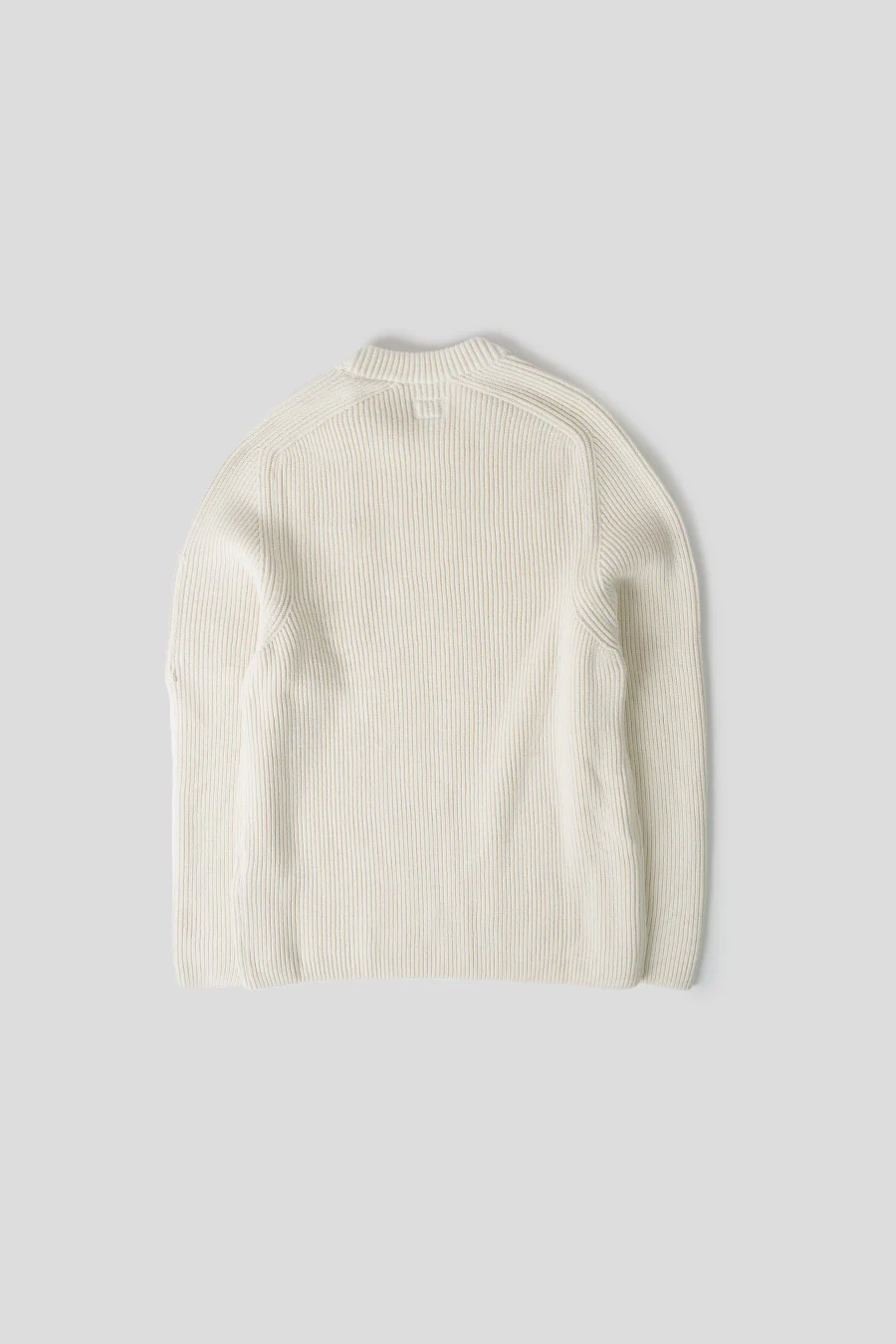 CREWNECK FULL RIB BLANC - Image 3