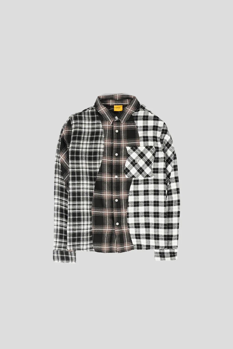 CHEMISE À TRIPLE CARREAUX NOIR