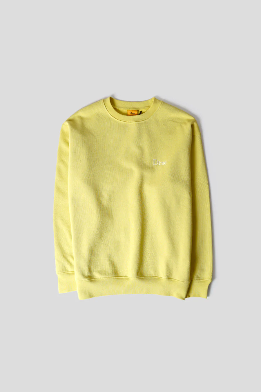 CREWNECK CLASSIC SMALL LOGO JAUNE FLUO