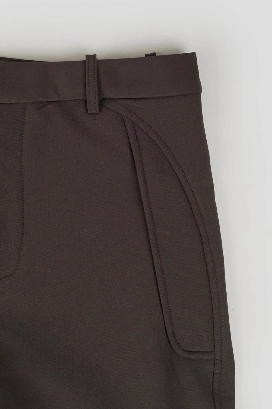 PANTALON SOFT SHELL MARRON FONCÉ - Image 2