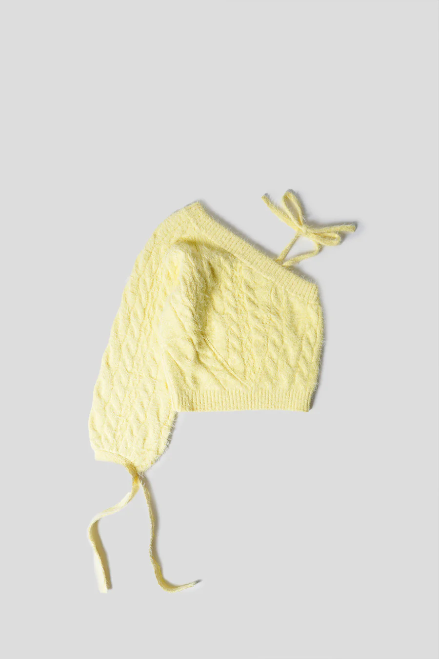 PULL EN TRICOT ASYMÉTRIQUE JAUNE - Image 2