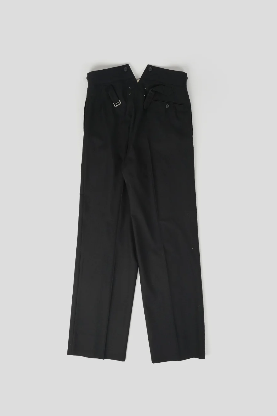 PANTALON EN LAINE BARATHEA NOIR - Image 5