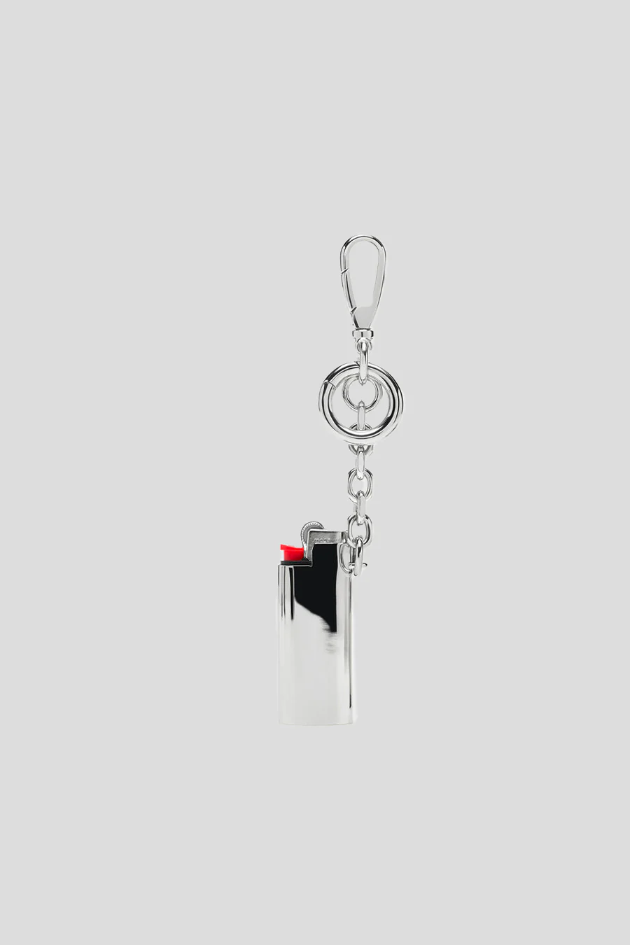 PORTE-CLÉS ÉTUI À BRIQUET ARGENTÉ - Image 3