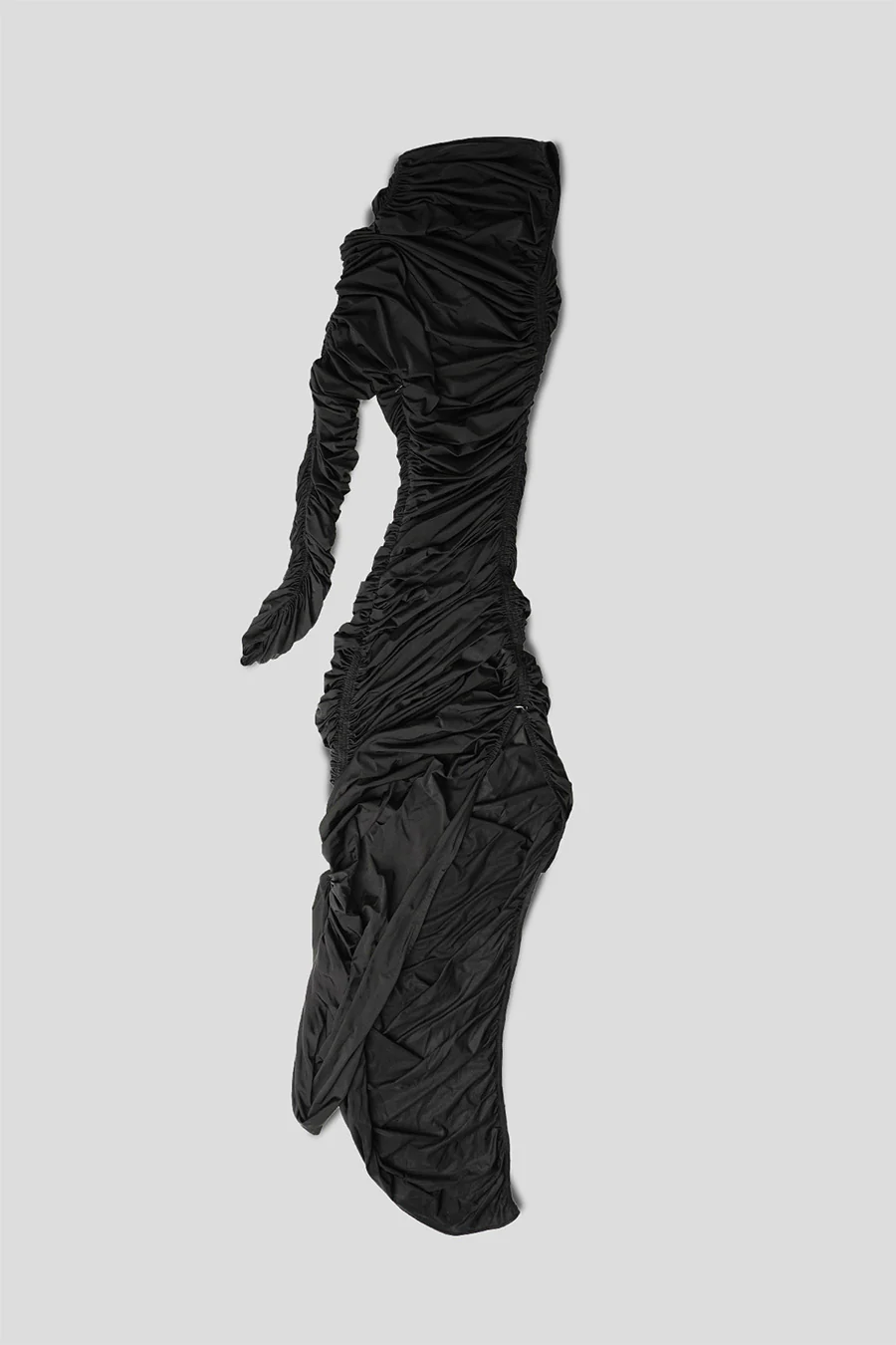 ROBE ASYMÉTRIQUE NOIRE - Image 2