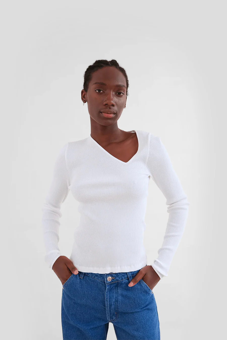 TOP EVE SEAMLESS BLANC