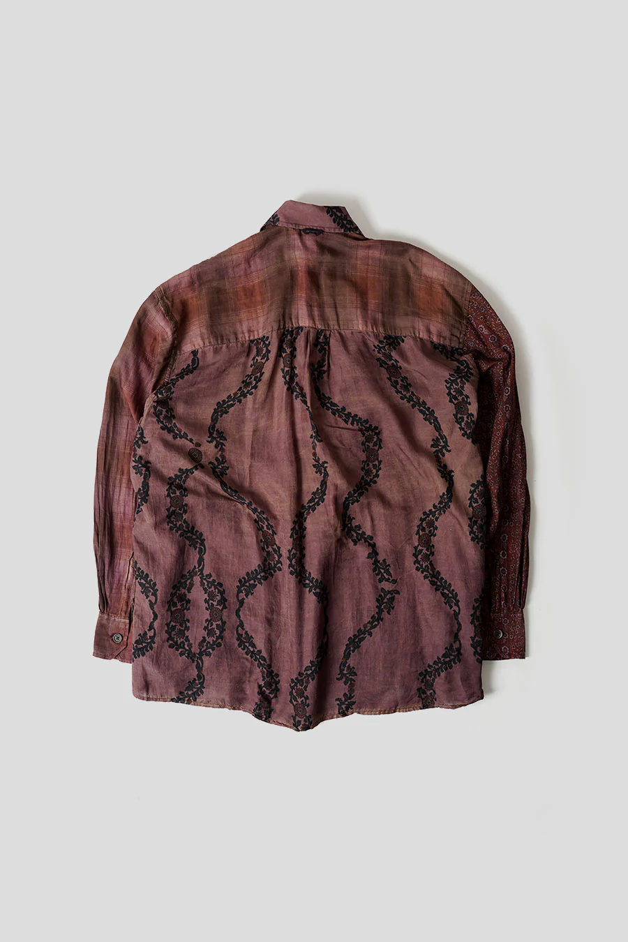 CHEMISE BORROWED À MOTIF MARRON - Image 3