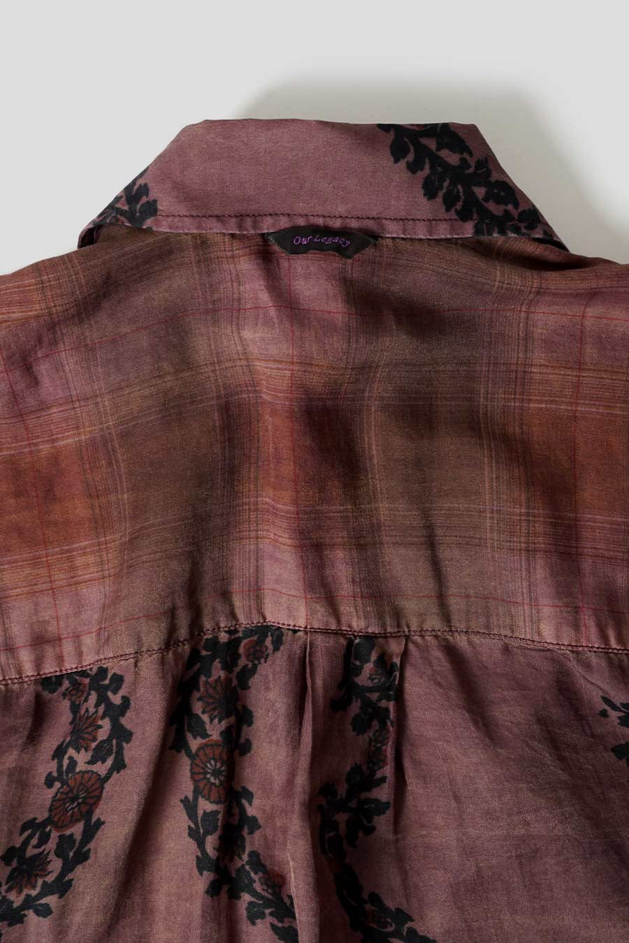 CHEMISE BORROWED À MOTIF MARRON - Image 4