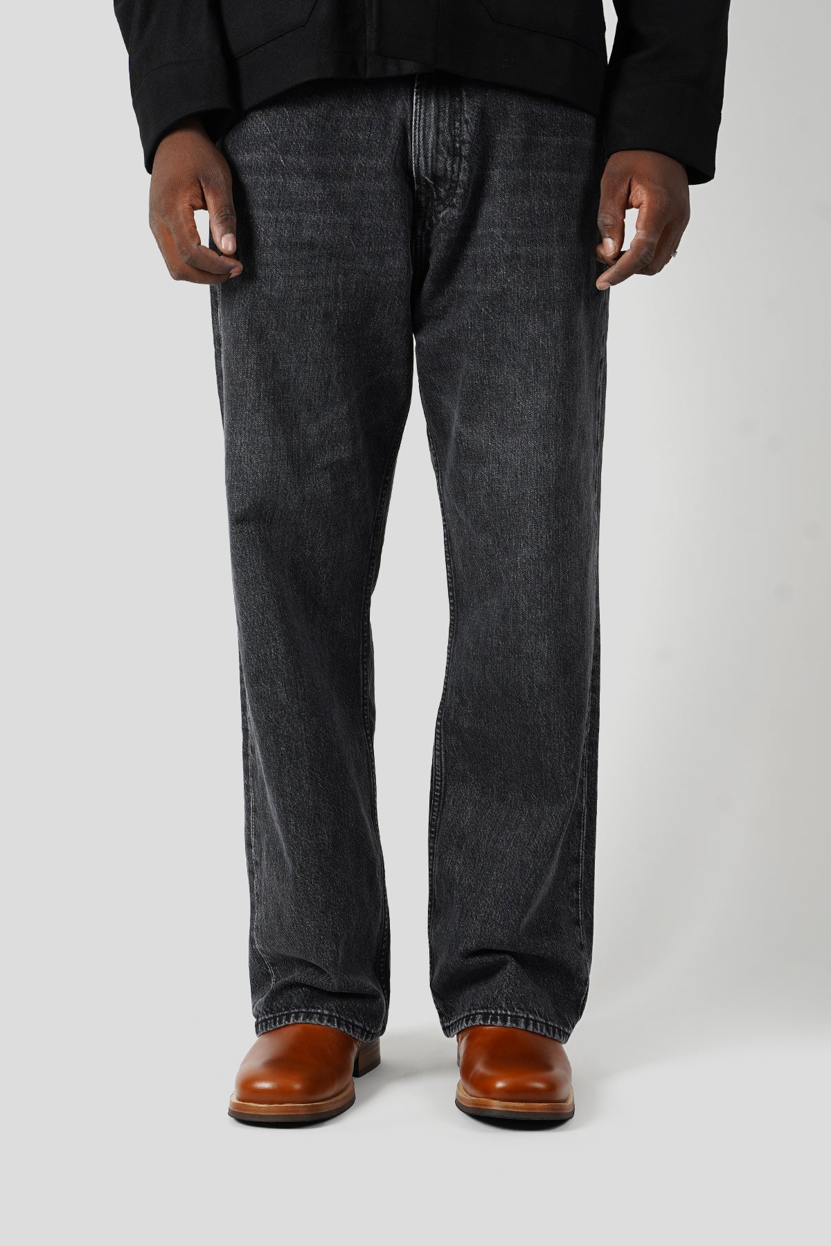JEAN THIRD CUT SUPERGREY WASH