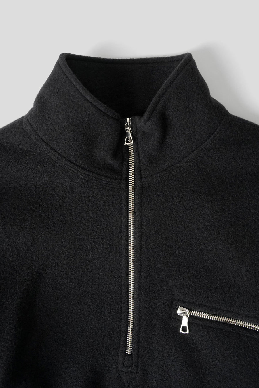 POLAIRE EN LAINE NOIRE - Image 2
