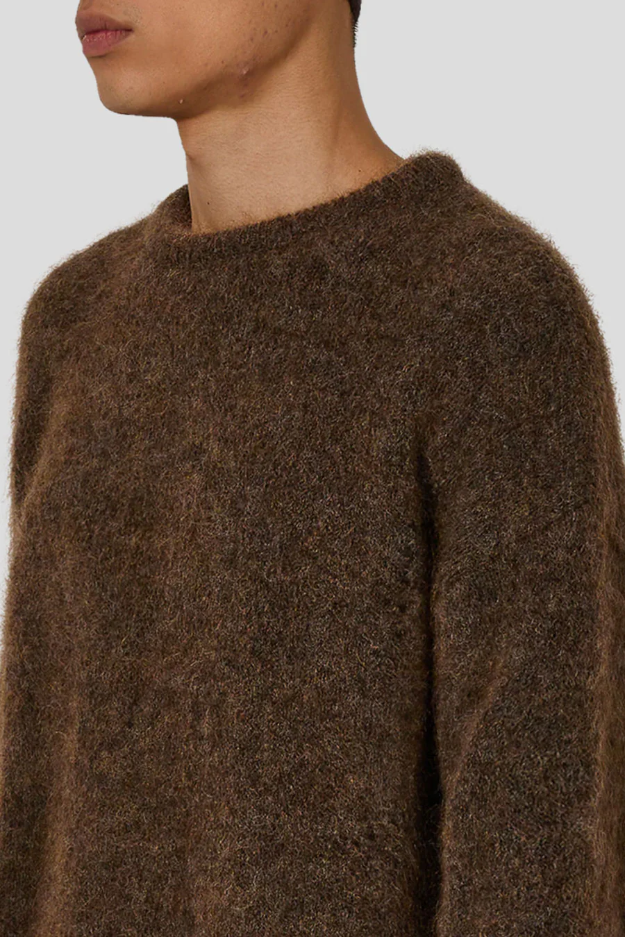 PULL MOHAIR DROPSTITCH MARRON - Image 3