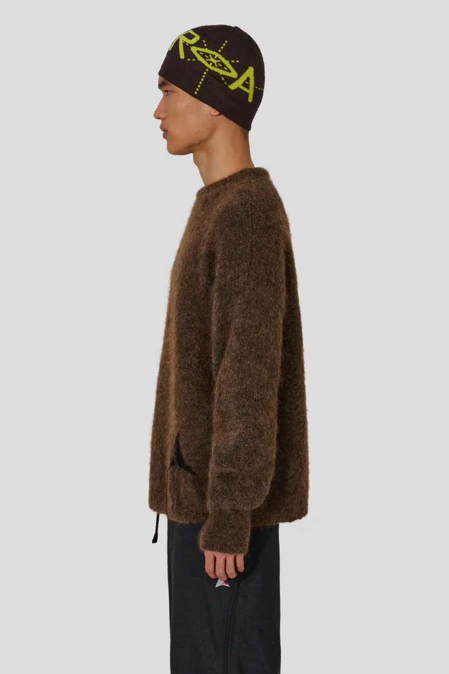 PULL MOHAIR DROPSTITCH MARRON - Image 4