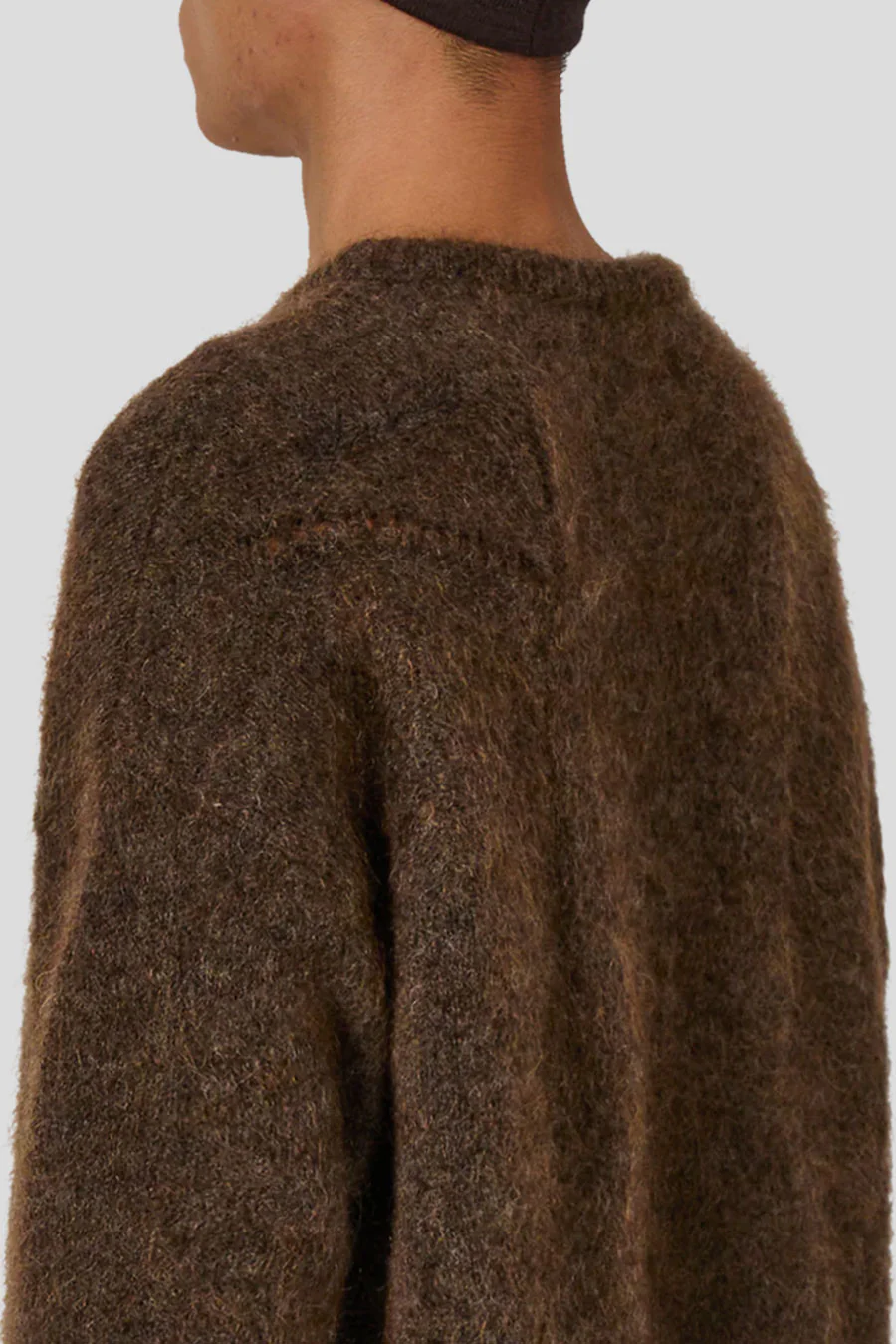 PULL MOHAIR DROPSTITCH MARRON - Image 5