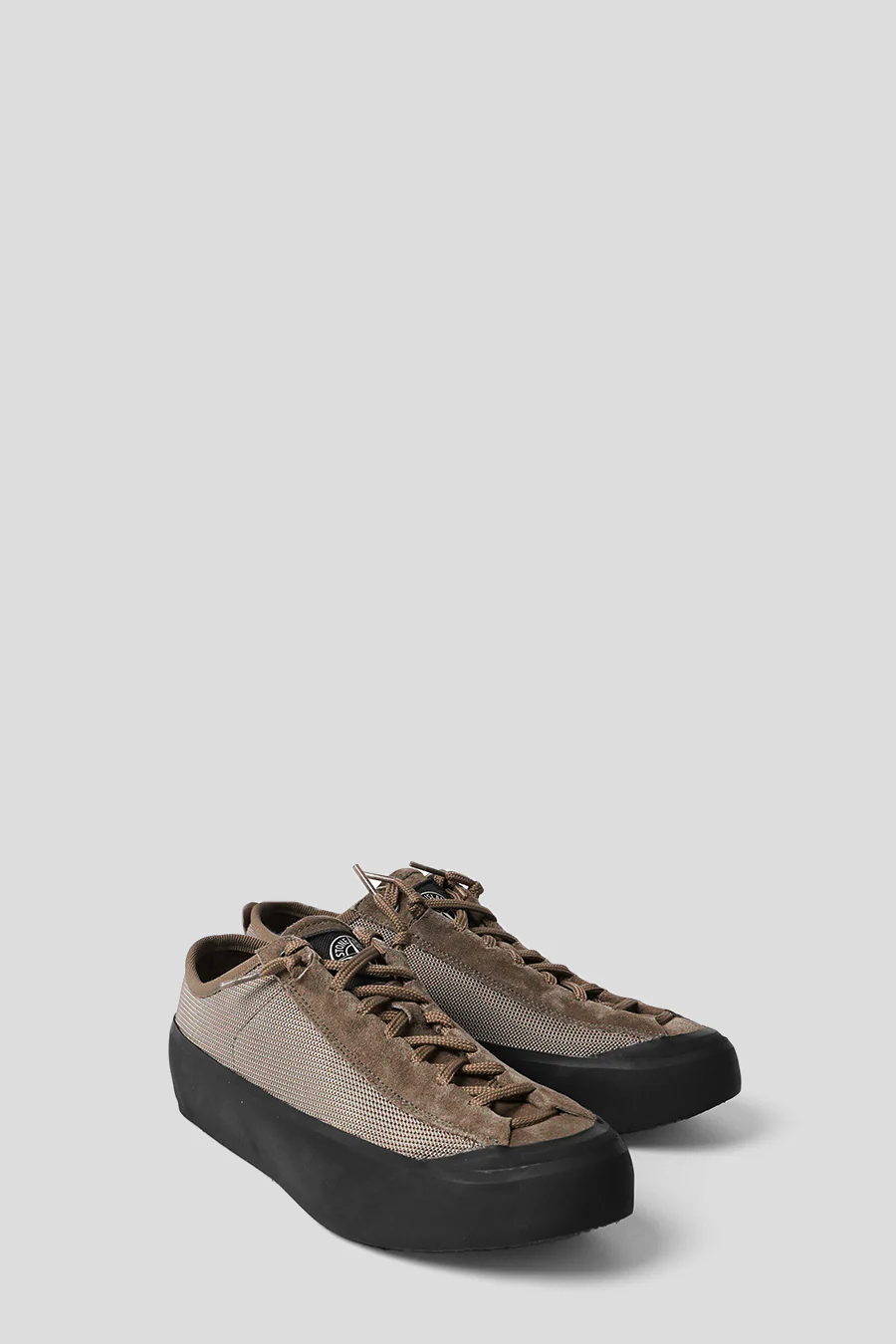 SNEAKERS POLY MESH BRUN CENDRÉ - Image 2