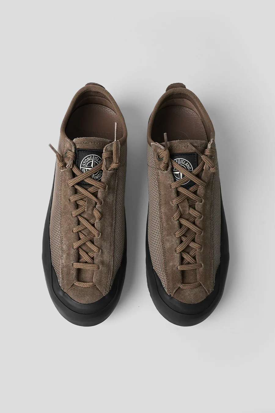 SNEAKERS POLY MESH BRUN CENDRÉ - Image 5