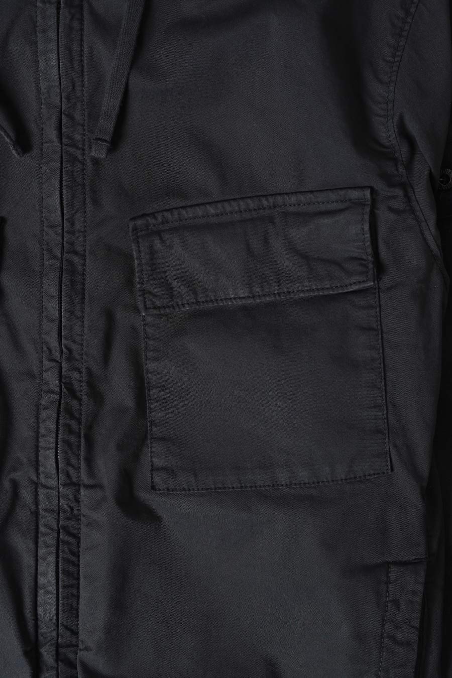 VESTE SUPIMA COTTON TWILL STRECH-TC NOIR - Image 2