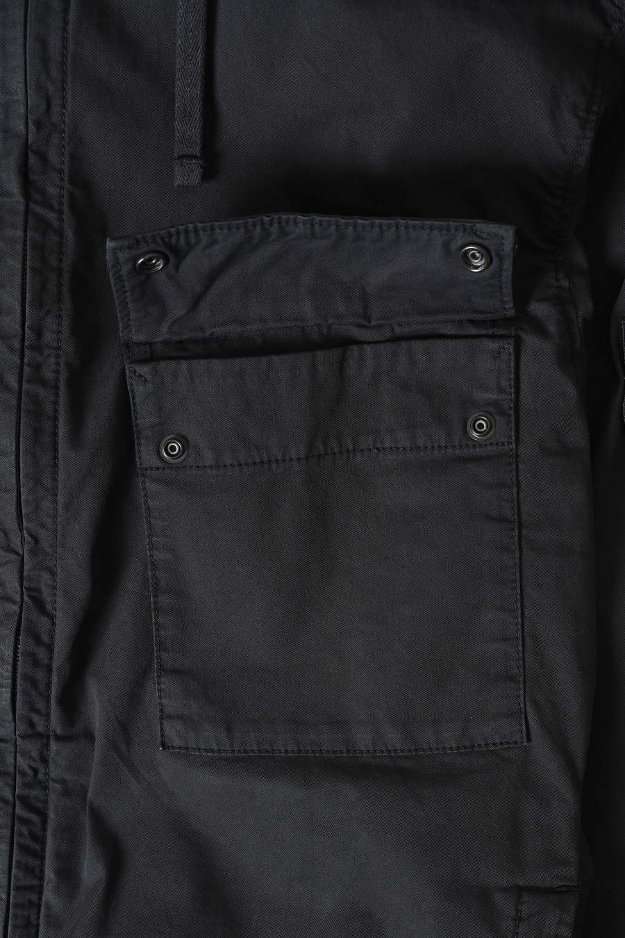 VESTE SUPIMA COTTON TWILL STRECH-TC NOIR - Image 3