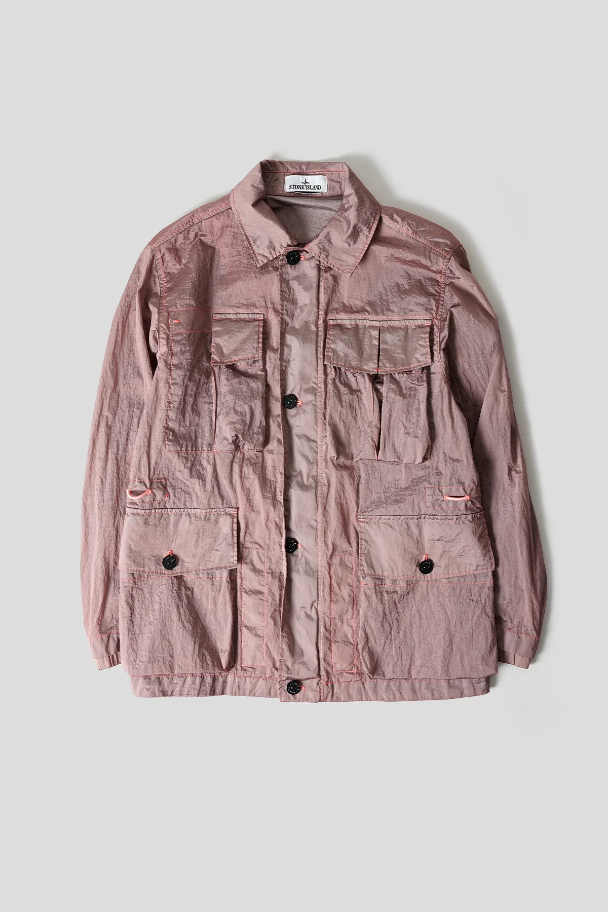 VESTE WATRO-TC EN NYLON MÉTAL ROSE