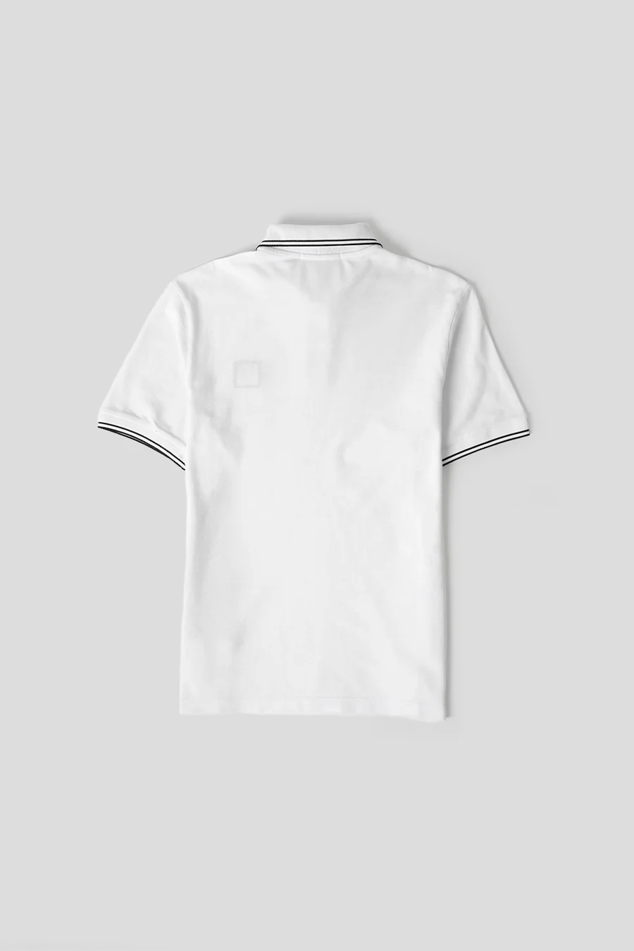 POLO CONTRASTÉ SLIM BLANC - Image 3