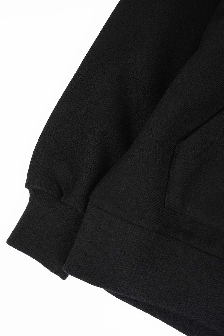 HOODIE ZIP BRASS KNIT NOIR - Image 5