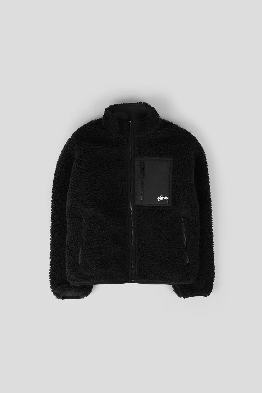 VESTE SHERPA RÉVERSIBLE NOIRE