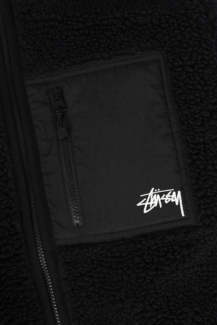 VESTE SHERPA RÉVERSIBLE NOIRE - Image 2