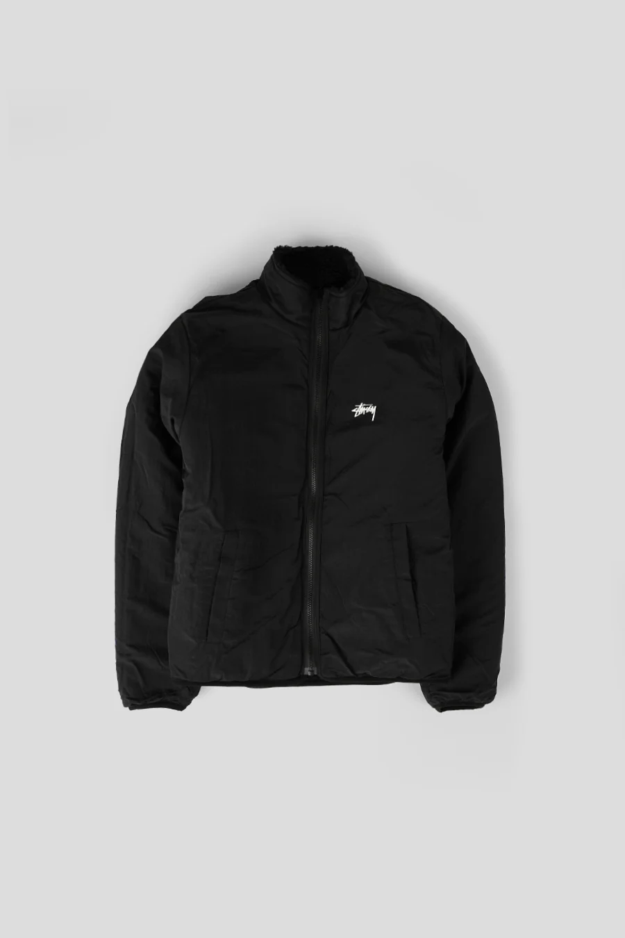 VESTE SHERPA RÉVERSIBLE NOIRE - Image 3