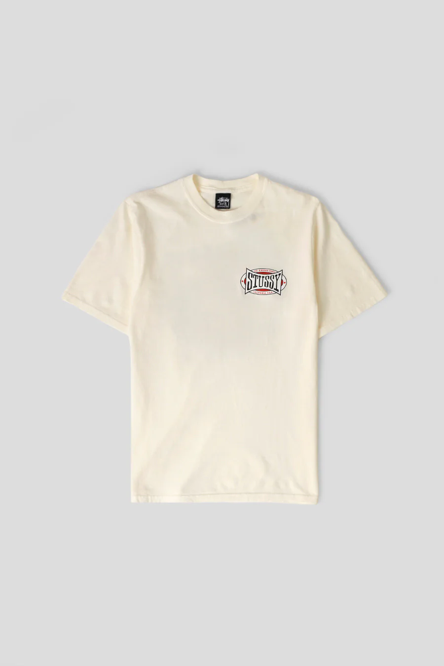 T-SHIRT CHAMPION OVAL PIG. DYED BLANC NATUREL