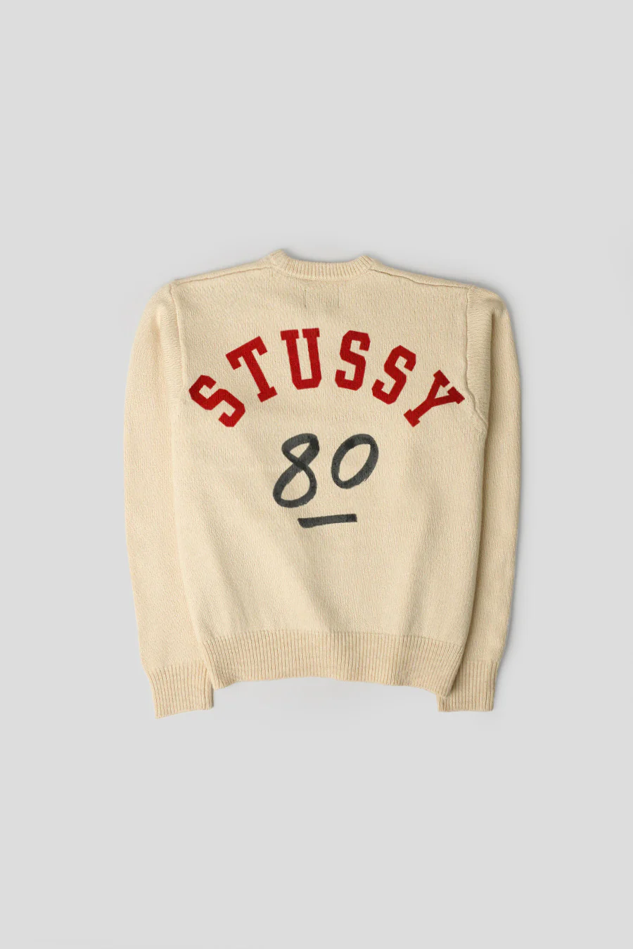 PULL HANDWRITTEN EN MAILLE BLANC NATUREL - Image 3