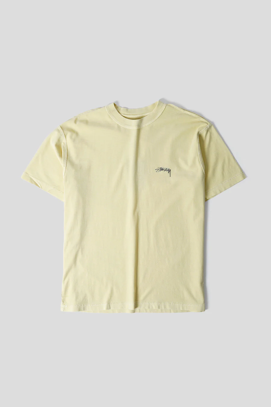 T-SHIRT INSIDE OUT CREW JAUNE PÂLE